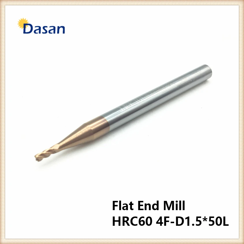 4 Flute 2.5mm Carbide End Mill Slot Drill Milling Cutter TiAIN 