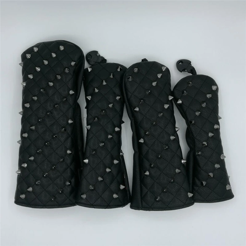 Black Rivets Golf Head Covers For Driver Fairways #3 #5 Hybrids Complete Set Woods Clubs Headcovers For Men Women
Black Rivets Golf Head Covers For Driver Fairways #3 #5 Hybrids Complete Set Woods Clubs Headcovers For Men Women