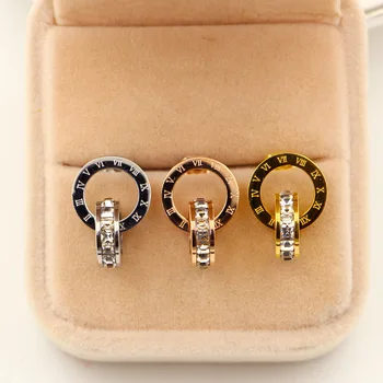 Bilincolor fashion rose gold titanium crystal rhinestone stud earrings for women and men
Bilincolor fashion rose gold titanium crystal rhinestone stud earrings for women and men