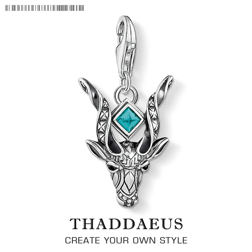 Blue Antelope Sheep Head Design 925 Sterling Silver Pendants Charm For Women Men Amulet Animal Fine Jewelry Fit Bracelet
Blue Antelope Sheep Head Design 925 Sterling Silver Pendants Charm For Women Men Amulet Animal Fine Jewelry Fit Bracelet