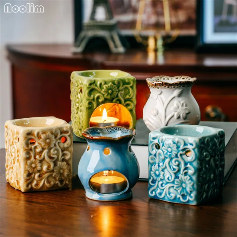 NOOLIM Creative Retro Crack Glaze Ceramic Aroma Burner For Home Dinner Decor Aromatherapy Smell Removing Essential Oil Burner
NOOLIM Creative Retro Crack Glaze Ceramic Aroma Burner For Home Dinner Decor Aromatherapy Smell Removing Essential Oil Burner
