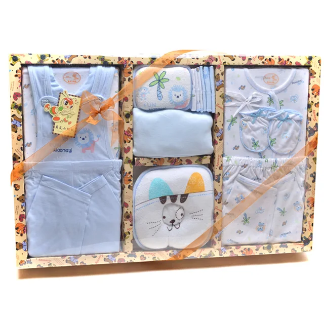 newborn gift set baby supplies 11 piece set hanbu 100% cotton