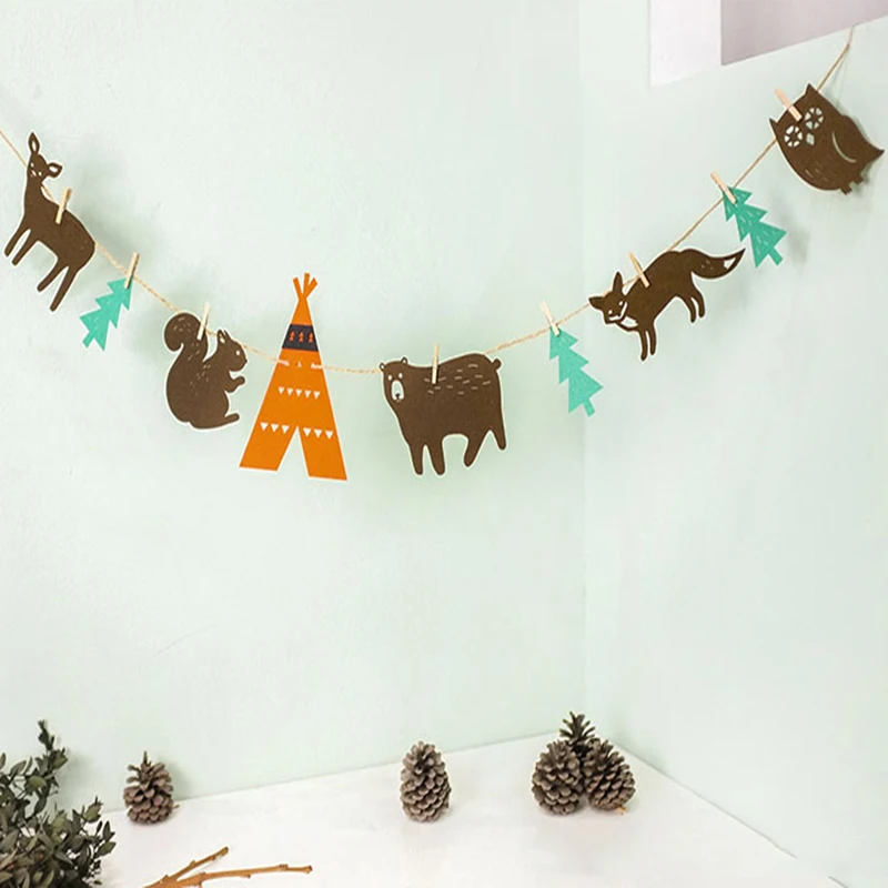 Cartoon Forest Animal Garland Baby Shower Banner Birthday Party Decorations Kids Party Decoration Party Garland Flags
Cartoon Forest Animal Garland Baby Shower Banner Birthday Party Decorations Kids Party Decoration Party Garland Flags