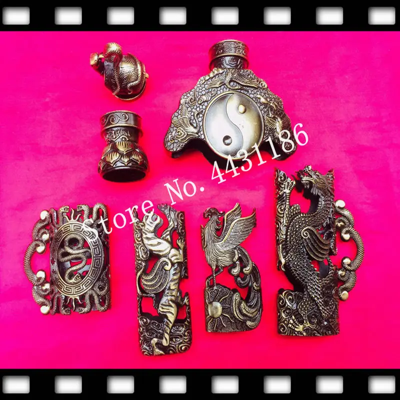 Lucky 5*Beast With Eight Diagrams For Chinese TaiChi/WuShu Jian KungFu Han Sword Kirsite Fitting Accessory Nice Metal Crafts
Lucky 5*Beast With Eight Diagrams For Chinese TaiChi/WuShu Jian KungFu Han Sword Kirsite Fitting Accessory Nice Metal Crafts