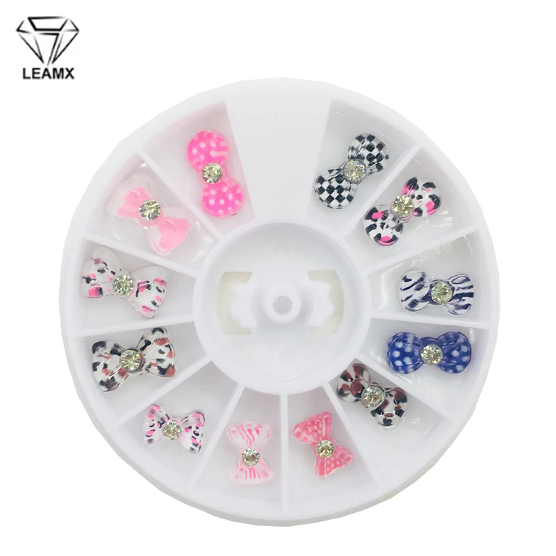 LEAMX Mix Resin Bow Decoration With Rhinestone Nail Art Jewelry 3D Bow Tie Acrylic Nail Art Decorations Paste Nails Tips L482
LEAMX Mix Resin Bow Decoration With Rhinestone Nail Art Jewelry 3D Bow Tie Acrylic Nail Art Decorations Paste Nails Tips L482