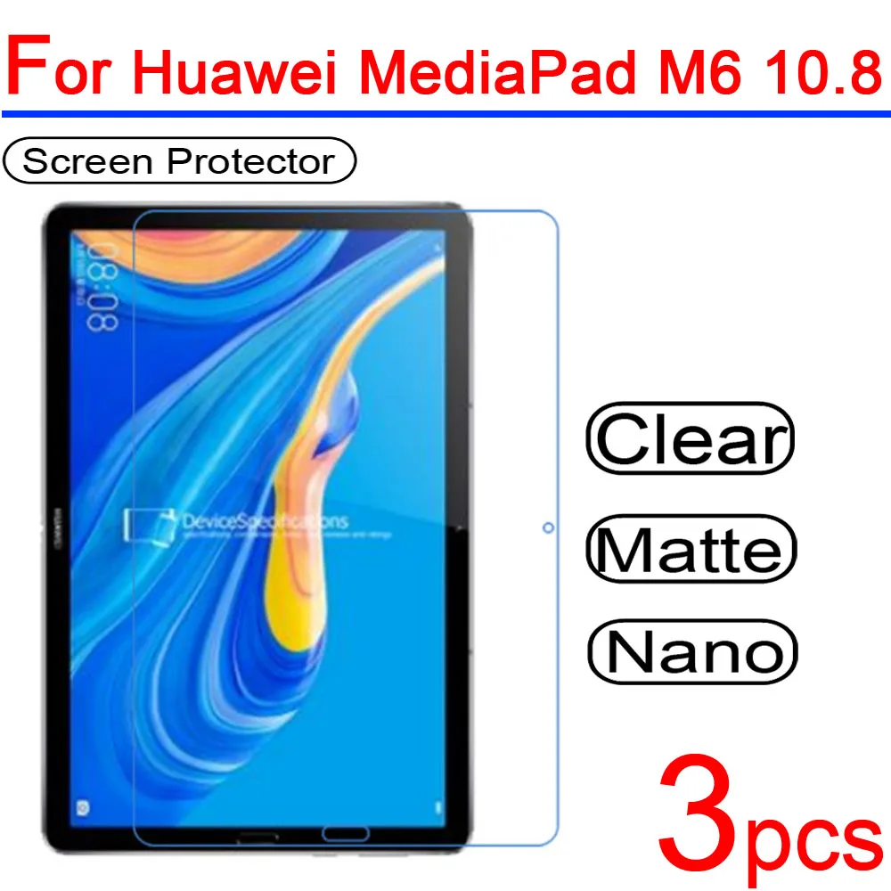 3pcs Ultra Clear Soft LCD for Mediapad M6 Screen Protector Guard Cover for Huawei Mediapad M6 8.4 10.8 Tablet Protective Film
3pcs Ultra Clear Soft LCD for Mediapad M6 Screen Protector Guard Cover for Huawei Mediapad M6 8.4 10.8 Tablet Protective Film