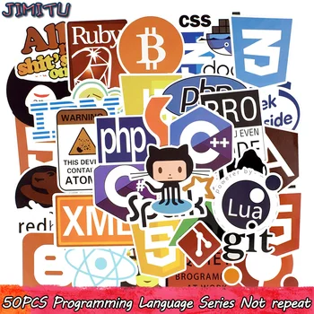 50 PCS Programming Language Sticker Java Html APP Software Program Stickers for Geek DIY Laptop Macbook Computer Phone PS4
50 PCS Programming Language Sticker Java Html APP Software Program Stickers for Geek DIY Laptop Macbook Computer Phone PS4