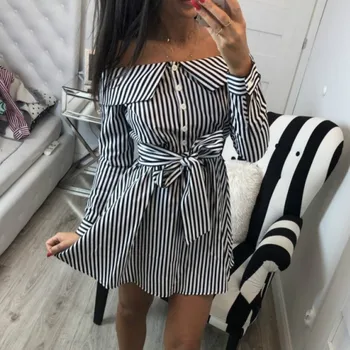 2019 New Girls Sweet Striped Dress Women Female Long Sleeve Slash Neck Buttons Dresses Plus Size Kawaii Striped Sundress
2019 New Girls Sweet Striped Dress Women Female Long Sleeve Slash Neck Buttons Dresses Plus Size Kawaii Striped Sundress