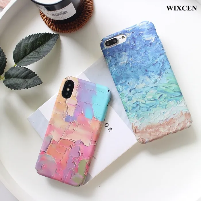 Wixcen Colorful Pink Blue 3D Painted Phone Case for Iphone 6 6s 6plus 7 8 Plus X Scrub Floral Hard Pc Case Back Cover Capa
Wixcen Colorful Pink Blue 3D Painted Phone Case for Iphone 6 6s 6plus 7 8 Plus X Scrub Floral Hard Pc Case Back Cover Capa