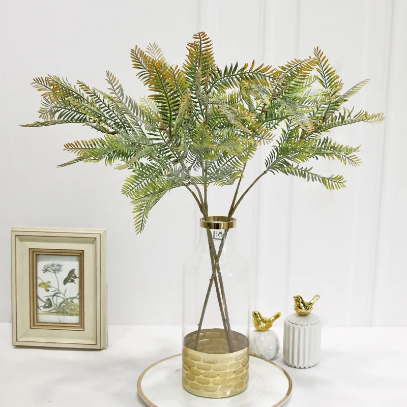 Artificial fern grass green plant persian leaves flower branch home wedding shop table decoration
Artificial fern grass green plant persian leaves flower branch home wedding shop table decoration