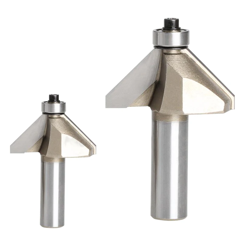 1pc router bit Woodworking 45 degrees 1/2*2 milling cutter bearing trimming blades knife gong Woodworking Machine cutting tools
1pc router bit Woodworking 45 degrees 1/2*2 milling cutter bearing trimming blades knife gong Woodworking Machine cutting tools