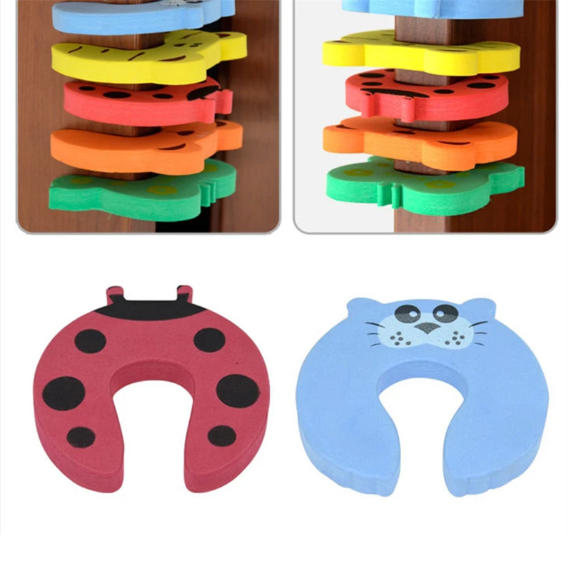 

5 PCS/LOT High Quality Baby Care Safety Door Stopper Protecting Product Children Kids Safe Carton Anticollision Baby Protection