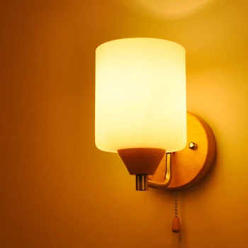 Japanese Style E27 Solid Wooden Wall Lamp Glass Shade Wall Sconce Light Bedside Light for Home Bedroom Stairs Porch Aisle Hotel
Japanese Style E27 Solid Wooden Wall Lamp Glass Shade Wall Sconce Light Bedside Light for Home Bedroom Stairs Porch Aisle Hotel