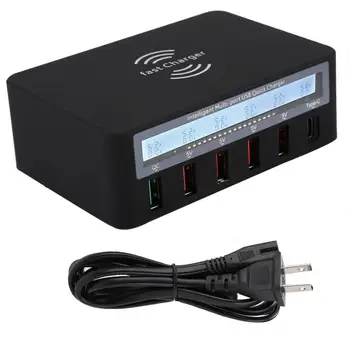 Multi-port QC3.0 Type-C USB Charging Station Fast Charger for Mobile Phones Tablet 100-240V
Multi-port QC3.0 Type-C USB Charging Station Fast Charger for Mobile Phones Tablet 100-240V