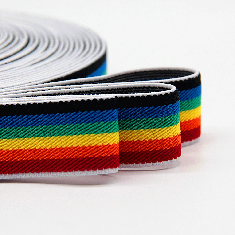 2.5cm Rainbow High Elastic Bands Rope Rubber Nylon Elastic Waistband Webbing Garment Trousers Sewing Accessories 1meter
2.5cm Rainbow High Elastic Bands Rope Rubber Nylon Elastic Waistband Webbing Garment Trousers Sewing Accessories 1meter