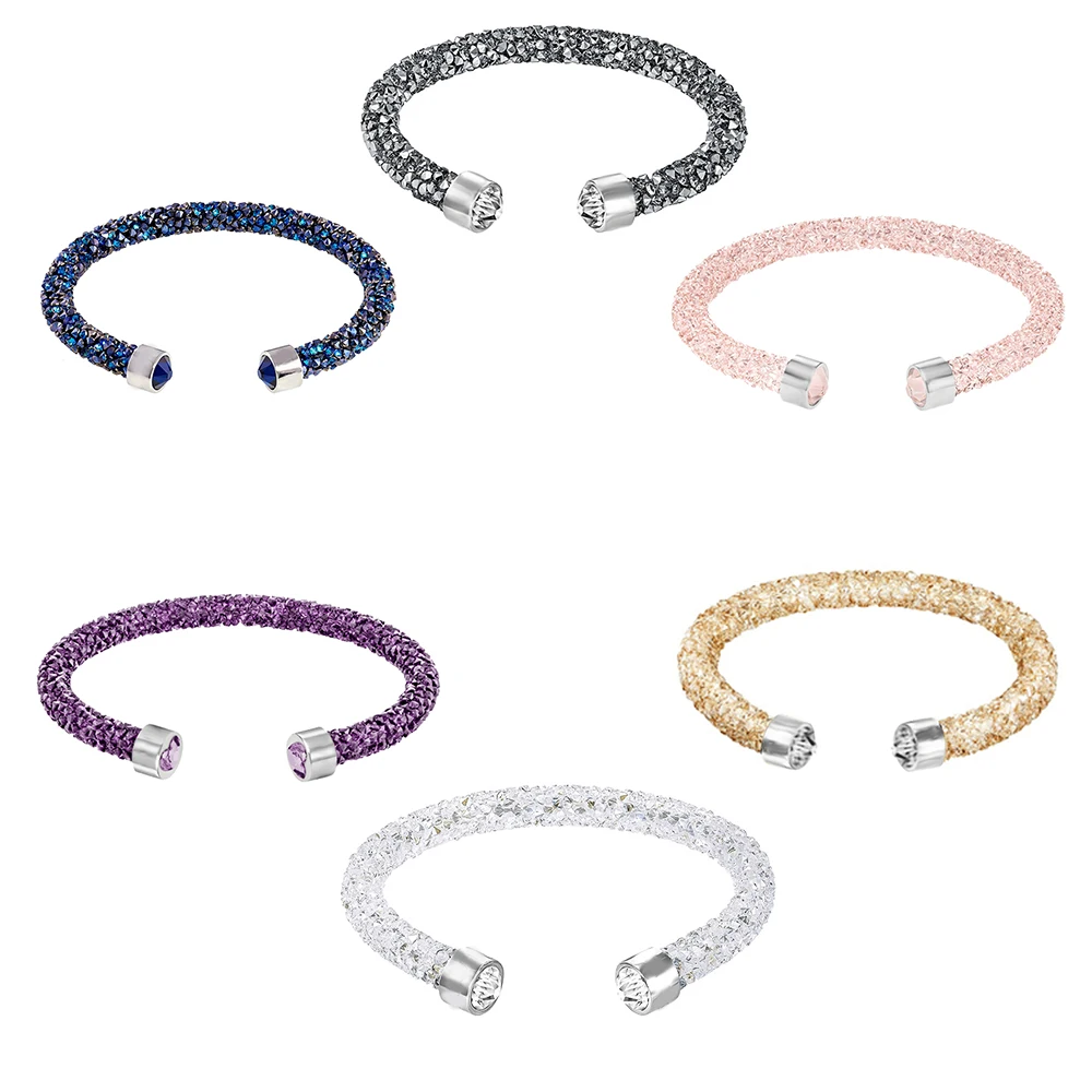 SWA RO 2019 Quality New CRYSTALDUST CUFF Single Ring Crystal Bracelet Shiny Crystal Original Wholesale Women Luxury Jewelry Gift
SWA RO 2019 Quality New CRYSTALDUST CUFF Single Ring Crystal Bracelet Shiny Crystal Original Wholesale Women Luxury Jewelry Gift