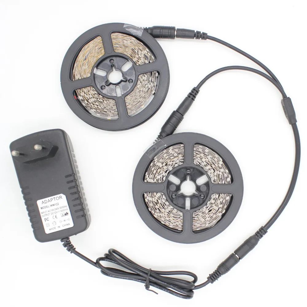 High Brighness 12V Input LED Strip Adapter flexible strip light SMD3528 300 Led Warm White Red Green Blue Yellow 60 Led Meter
High Brighness 12V Input LED Strip Adapter flexible strip light SMD3528 300 Led Warm White Red Green Blue Yellow 60 Led Meter