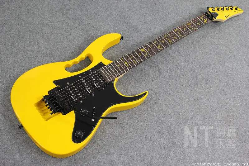 

Best price free shipping top quality new IBZ JEM 7V yellow electric guitar DiMarzio pickup spot