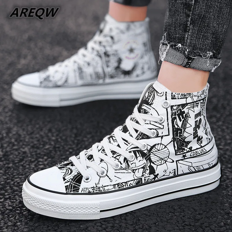 2019 Spring Men's Shoes Korean Version of The Trend of High-top Shoes Men's White Casual Wild Shoes
2019 Spring Men's Shoes Korean Version of The Trend of High-top Shoes Men's White Casual Wild Shoes