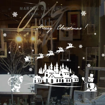 Merry Christmas Santa Claus window sticker DIY Vinyl Wall Stickers Elk Glass decorations for home Decor Art Decals Wallpaper
Merry Christmas Santa Claus window sticker DIY Vinyl Wall Stickers Elk Glass decorations for home Decor Art Decals Wallpaper