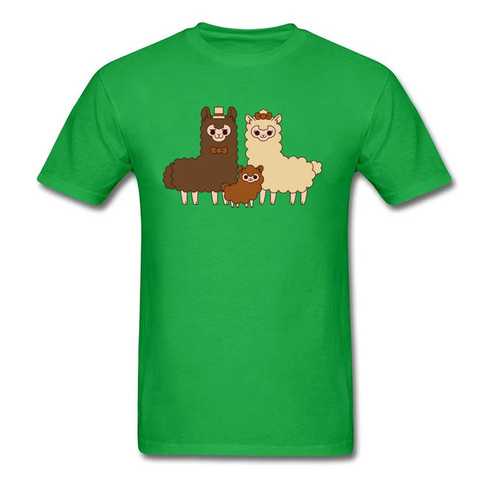 Chocolate alpaca family_green