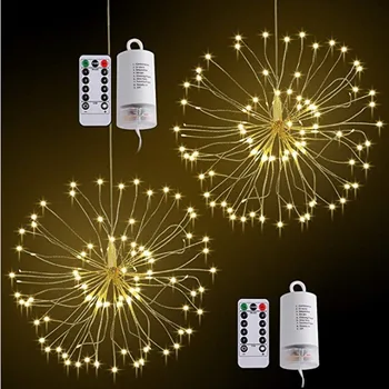 LED Remote Control Hanging Starburst Fairy Tale DIY Fireworks String Christmas Wedding Bar Christmas Party Home Decoration Lamp
LED Remote Control Hanging Starburst Fairy Tale DIY Fireworks String Christmas Wedding Bar Christmas Party Home Decoration Lamp