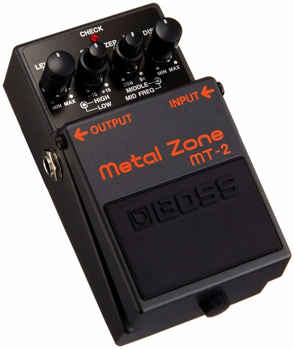 

Boss Audio MT-2 Metal Zone Effects Pedal, Distortion Stompbox with 3-band EQ with Free Bonus Pedal Case