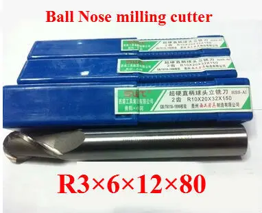 10PCS lengthening R3.0 high speed steel ball end milling cutter, straight shank white steel cutter, R alloy milling cutter
10PCS lengthening R3.0 high speed steel ball end milling cutter, straight shank white steel cutter, R alloy milling cutter