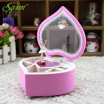 Saim Rotating Music Box Heart Casket Organizer Dancing Ballet Girls Music Jewelry Box Eight-tone Jewelry Musical Boxes JJ50626
Saim Rotating Music Box Heart Casket Organizer Dancing Ballet Girls Music Jewelry Box Eight-tone Jewelry Musical Boxes JJ50626