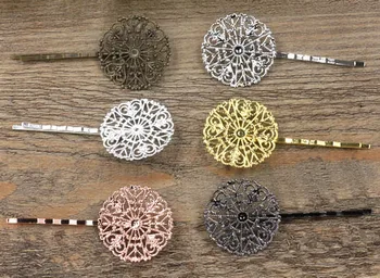 31mm Blank Bobby Pins Hairpin Base Vintage Filigree Circle Flower Hair Clip Findings Hair Accessories for Women Hair Headwear
31mm Blank Bobby Pins Hairpin Base Vintage Filigree Circle Flower Hair Clip Findings Hair Accessories for Women Hair Headwear