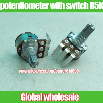 10pcs 149-type single potentiometer with switch B5K / dimmable lamp switch potentiometer / handle length 15MM R1610NS
10pcs 149-type single potentiometer with switch B5K / dimmable lamp switch potentiometer / handle length 15MM R1610NS