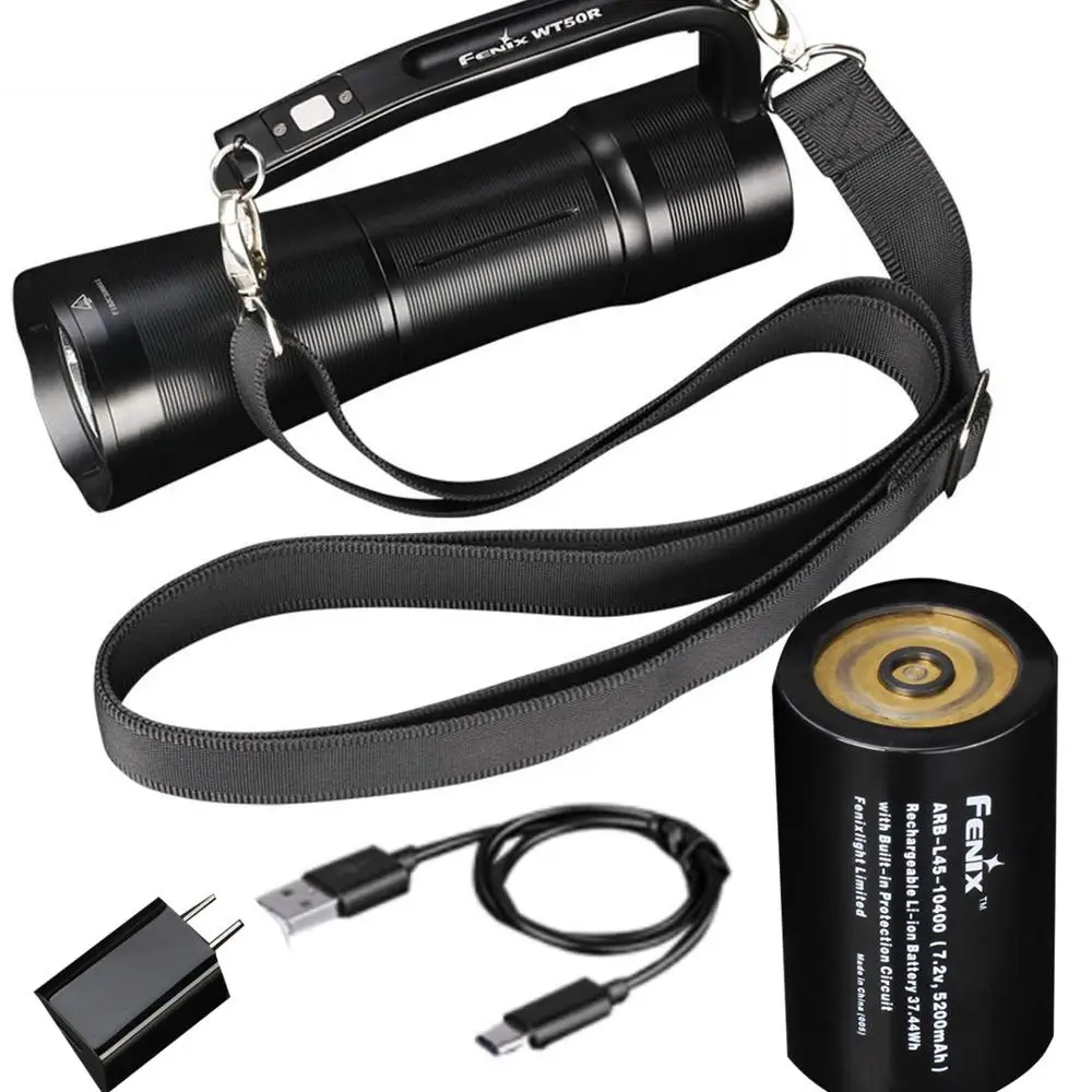 Fenix WT50R Handheld Flashlight Fenix Multipurpose Handheld Searchlight 3700 lumens with battery
Fenix WT50R Handheld Flashlight Fenix Multipurpose Handheld Searchlight 3700 lumens with battery