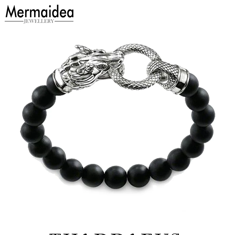 Bracelet Rebel Dragon Punk Fashion Jewelry Gift For Men Women 925 Sterling Silver Black Obsidian
Bracelet Rebel Dragon Punk Fashion Jewelry Gift For Men Women 925 Sterling Silver Black Obsidian