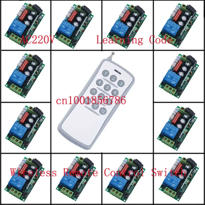 220V 1CH Radio Wireless Remote Control Switch light lamp LED ON OFF Learning Code Output Adjusted
220V 1CH Radio Wireless Remote Control Switch light lamp LED ON OFF Learning Code Output Adjusted