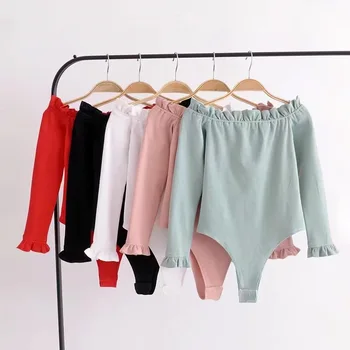 Sexy Ruffles Ruched Off Shoulder Bodysuit Leotard Women Jumpsuit Romper One Piece Body Top Bodysuit
Sexy Ruffles Ruched Off Shoulder Bodysuit Leotard Women Jumpsuit Romper One Piece Body Top Bodysuit