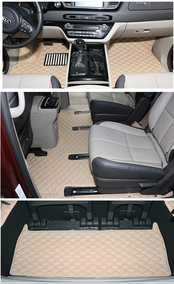 Good mats! Custom full set car floor mats + trunk mat for KIA Carnival 7 8 seats 2019 waterproof carpets for Carnival 2018-2015
Good mats! Custom full set car floor mats + trunk mat for KIA Carnival 7 8 seats 2019 waterproof carpets for Carnival 2018-2015