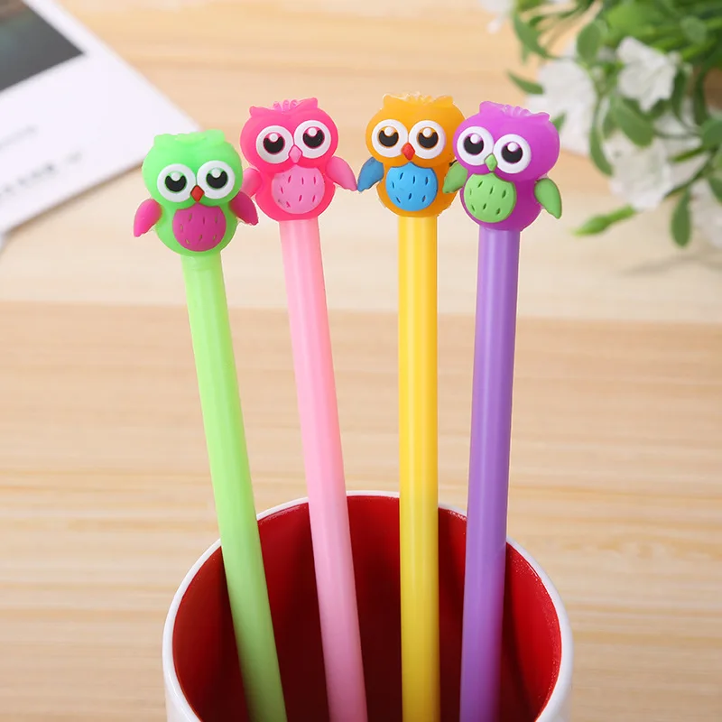 2 pcs/lot Cartoon Owl gel pens Cute 0.5mm black ink neutral pen material escolar stationery school writing supplies
2 pcs/lot Cartoon Owl gel pens Cute 0.5mm black ink neutral pen material escolar stationery school writing supplies