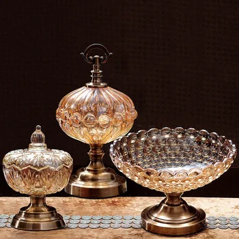 European glass compote ornaments jewelry fashion suit Home Furnishing living room coffee table fruit dish wedding gift
European glass compote ornaments jewelry fashion suit Home Furnishing living room coffee table fruit dish wedding gift