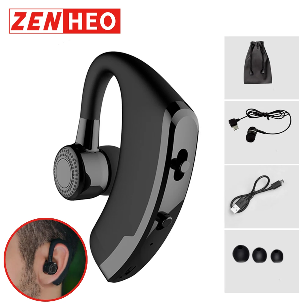 ZENHEO V9 BT Earphones Handsfree Wireless Headphones Noise Reduction Earbuds with Mic for Driver Blue tooth Headset
ZENHEO V9 BT Earphones Handsfree Wireless Headphones Noise Reduction Earbuds with Mic for Driver Blue tooth Headset