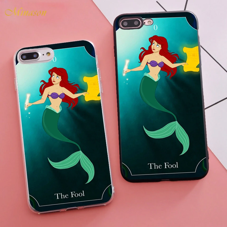 Coque Tarot Cards The Fool Princess Ariel Silicon Phone Case for iPhone X 5S XR XS Max SE 6 S 6s 7 8 Plus Cover
Coque Tarot Cards The Fool Princess Ariel Silicon Phone Case for iPhone X 5S XR XS Max SE 6 S 6s 7 8 Plus Cover