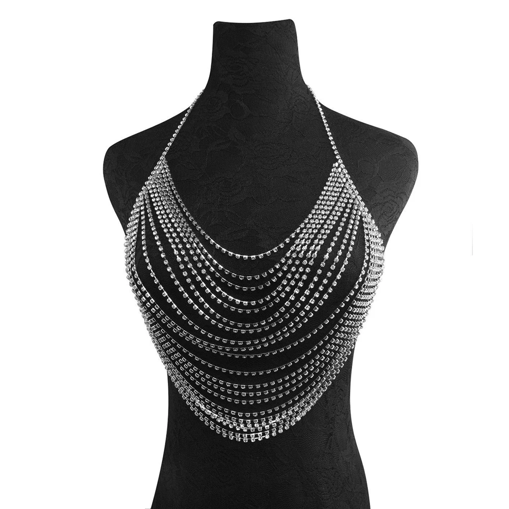 Club Bling Body Chain Women Sexy Belly Chains Summer Beach Body Hanging Neck Chest Chain Gold Silver Nightclub Hollow Trendy Hot
Club Bling Body Chain Women Sexy Belly Chains Summer Beach Body Hanging Neck Chest Chain Gold Silver Nightclub Hollow Trendy Hot