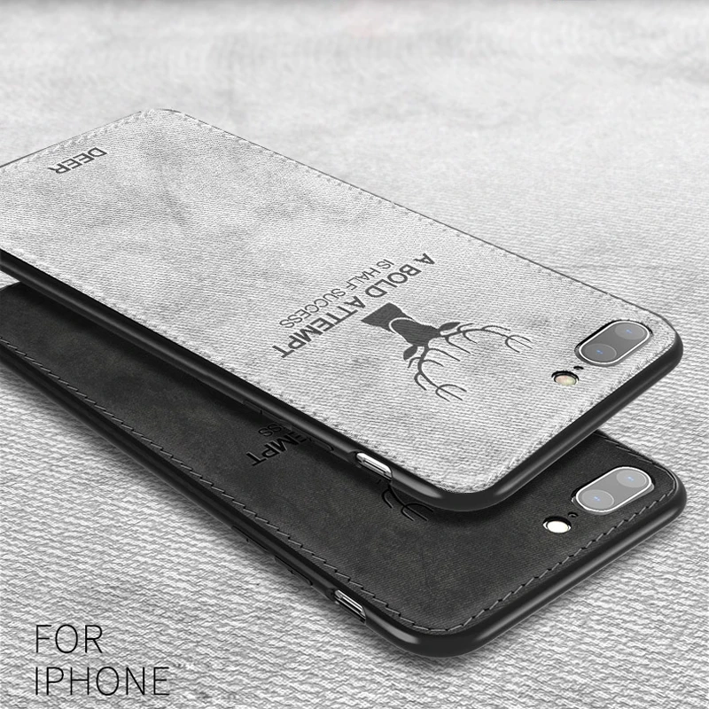 Cloth Texture Soft case For iphone 7 Case For iphone 6 6s 7 8 plus X Xs max XR elk Pattern Phone Cases
Cloth Texture Soft case For iphone 7 Case For iphone 6 6s 7 8 plus X Xs max XR elk Pattern Phone Cases