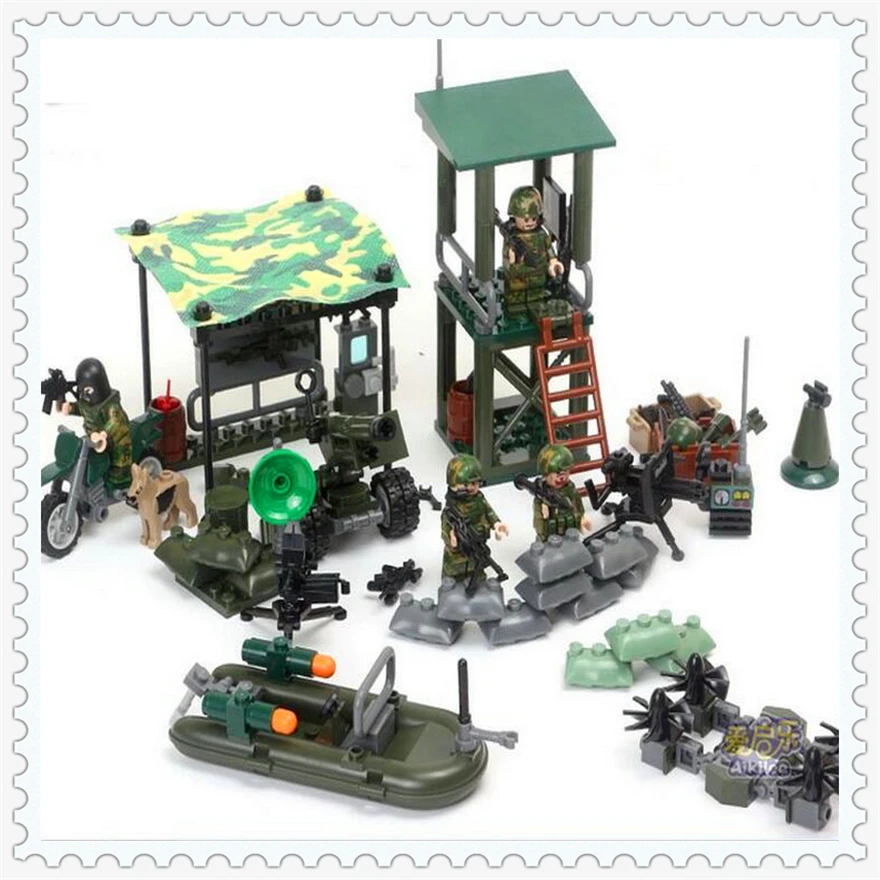 GUDI 8009 4 In 1 Military FIREWAR UAV Boat Outpos Soldier War Lookout Dog Building Block Toys For Children Compatible Legoe
GUDI 8009 4 In 1 Military FIREWAR UAV Boat Outpos Soldier War Lookout Dog Building Block Toys For Children Compatible Legoe