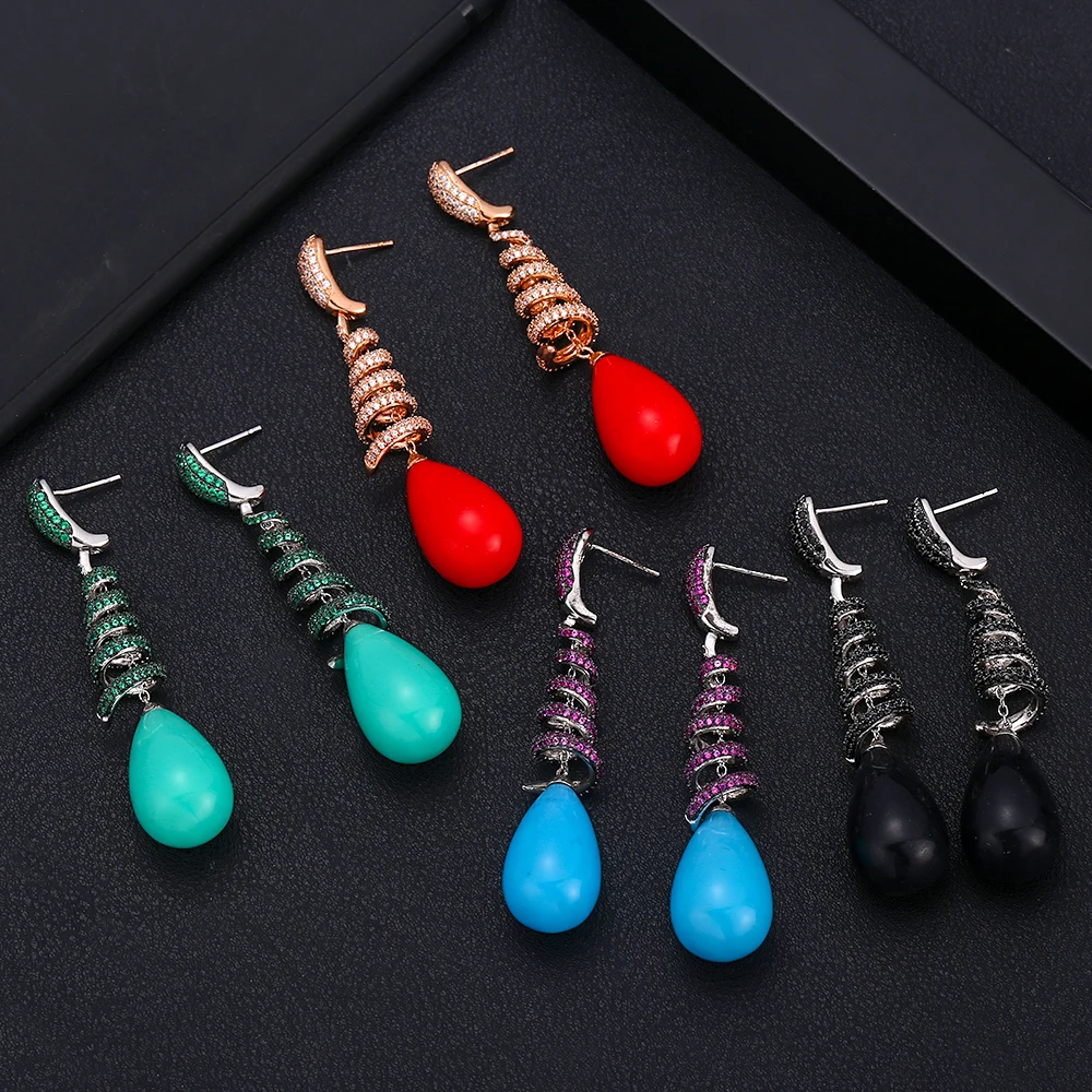 AccKing FASHION Clear Water Drop Design Cubic Zirconia Long Dangle Tassel Earrings for Women and girl
AccKing FASHION Clear Water Drop Design Cubic Zirconia Long Dangle Tassel Earrings for Women and girl