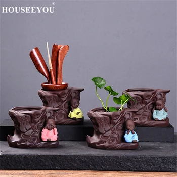 Creative Purple Sand Little Monk Hydroponic Plants Flower Pot Flowerpot Planters Vase Succulents Bonsai Pet Tea Set Accessories
Creative Purple Sand Little Monk Hydroponic Plants Flower Pot Flowerpot Planters Vase Succulents Bonsai Pet Tea Set Accessories
