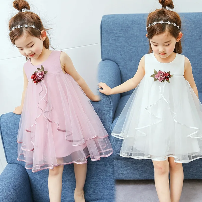Girl Summer 2017 Dress Solid Colour White Pink Blue Floral Toddler Little Girls Dresses Sleeveless Tutu Dresses For Girls
Girl Summer 2017 Dress Solid Colour White Pink Blue Floral Toddler Little Girls Dresses Sleeveless Tutu Dresses For Girls