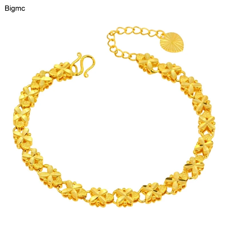 Vintage Hollow out car flower women bracelet Fashion Gold color Four leaf clover bracelet Yoga Jewelry Part Gift B1162
Vintage Hollow out car flower women bracelet Fashion Gold color Four leaf clover bracelet Yoga Jewelry Part Gift B1162