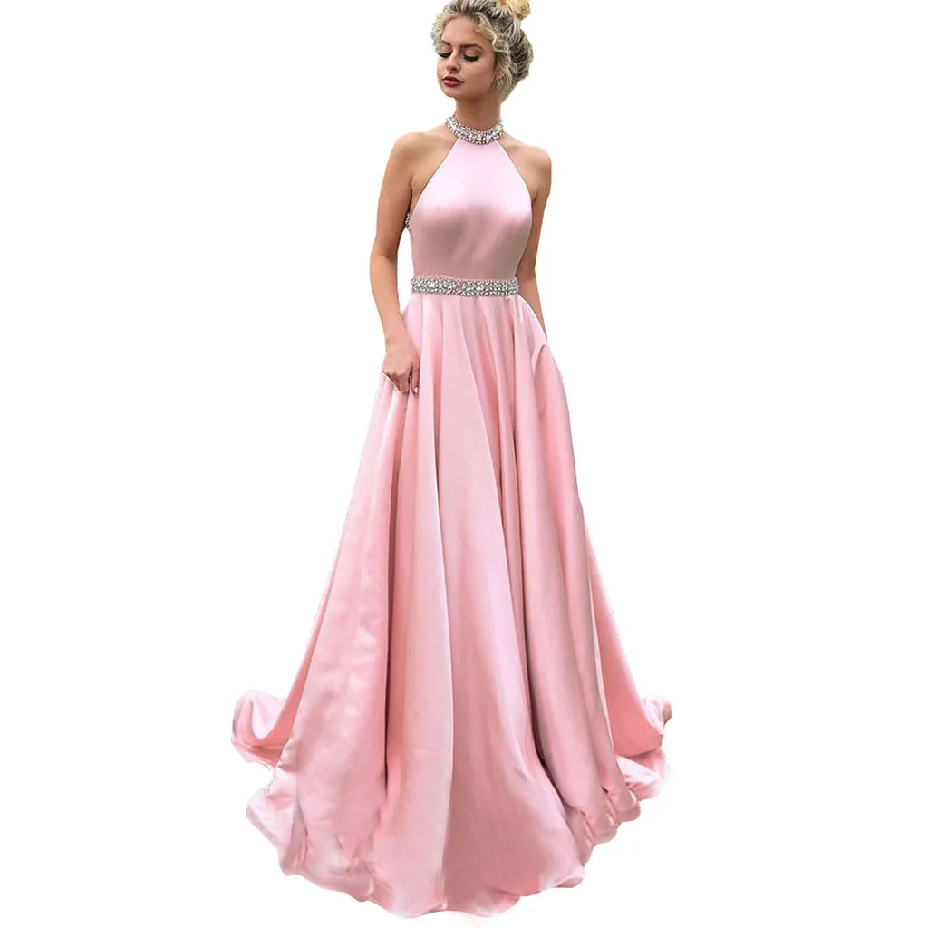 JAYCOSIN 2019 New Summer Women Dress Sexy Formal Prom Party Ball Gown elegant Party Bridesmaid Halter Long Dress vestidos 607
JAYCOSIN 2019 New Summer Women Dress Sexy Formal Prom Party Ball Gown elegant Party Bridesmaid Halter Long Dress vestidos 607