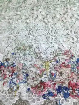 textile zakka Free Shipping High quality print multi color water soluble African guipure lace fabric/ chemical lace for wedding
textile zakka Free Shipping High quality print multi color water soluble African guipure lace fabric/ chemical lace for wedding