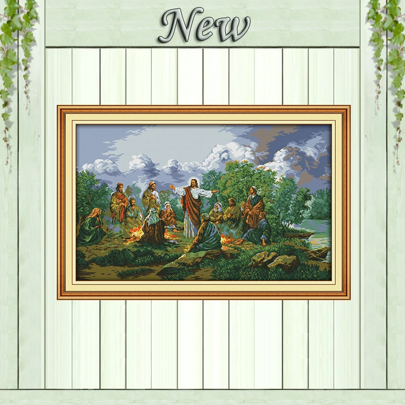 Jesus and his disciples Painting Drawing counted printed on canvas 14CT 11CT DIY DMC Cross Stitch kits Needlework Set Embroidery
Jesus and his disciples Painting Drawing counted printed on canvas 14CT 11CT DIY DMC Cross Stitch kits Needlework Set Embroidery